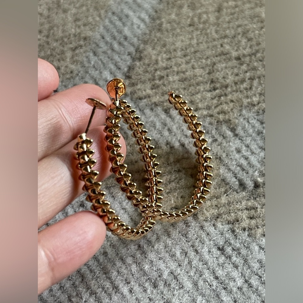 ❌SOLD❌Cartier Clash De Cartier Earrings 18k Pink Gold - Picture 7 of 7